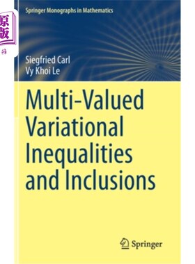 海外直订Multi-Valued Variational Inequalities and Inclusions 多值变分不等式与包含