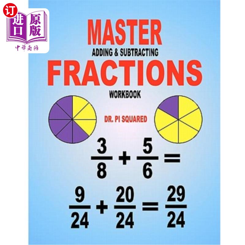 海外直订Master Adding & Subtracting Fractions Workbook 母版加减分数工作簿
