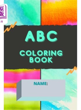 海外直订ABC Coloring Book: 60 pages of coloring and activities for children learning the ABC涂色书：60页的涂色和活