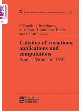 海外直订Calculus of Variations, Applications and Computations 变分法、应用与计算