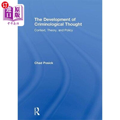 海外直订Development of Criminological Thought 犯罪学思想的发展