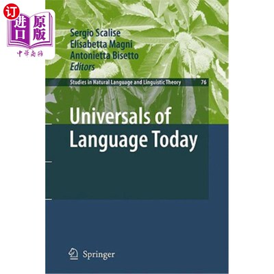 海外直订Universals of Language Today 当今语言的普遍性