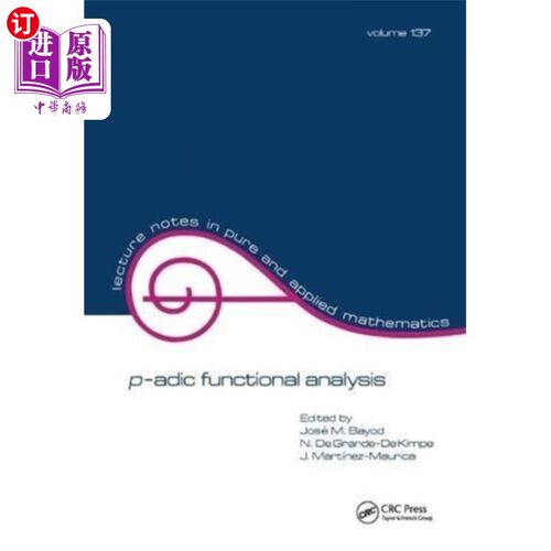 海外直订p-adic functional analysis p进功能分析