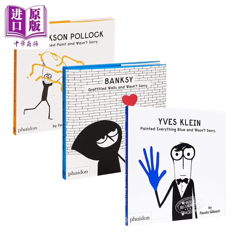 fausto gilberti 儿童英文绘本小小艺术家3册套装 杰克逊波洛克
