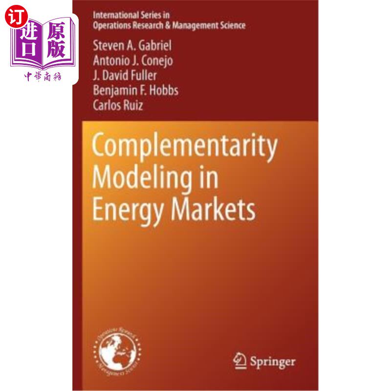 海外直订Complementarity Modeling in Energy Markets 能源市场的互补模型