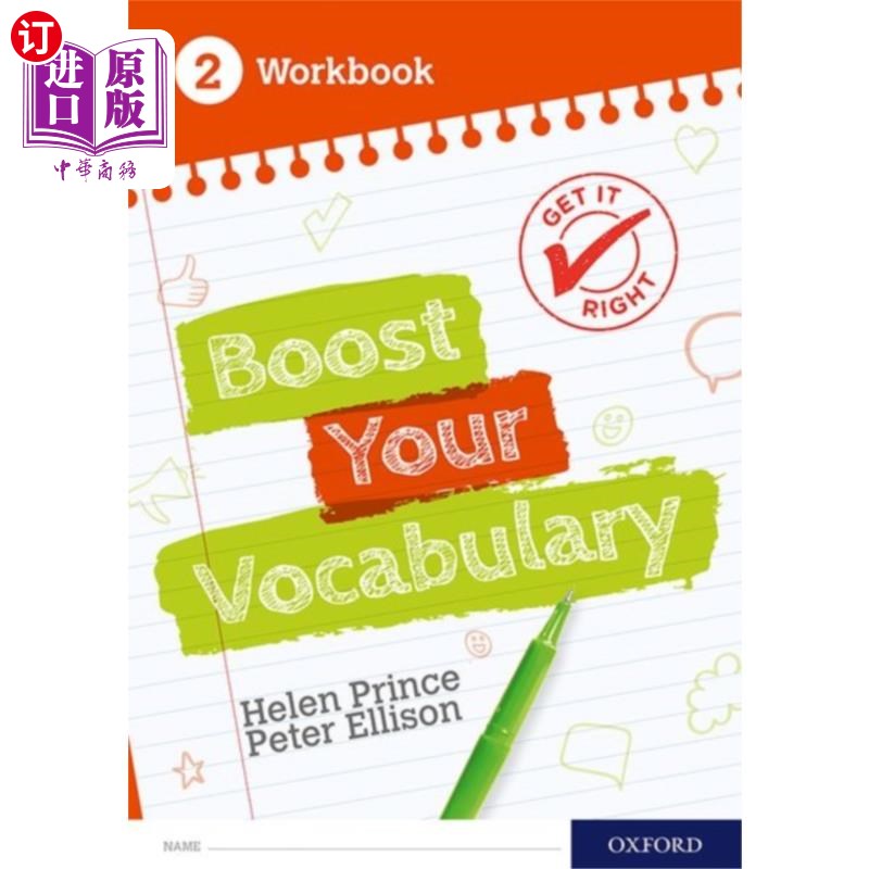 海外直订Get It Right: Boost Your Vocabulary Workbook 2 (... 正确使用:增加你的词汇量2本(每包15本)