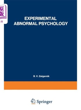 海外直订医药图书Experimental Abnormal Psychology 实验变态心理学