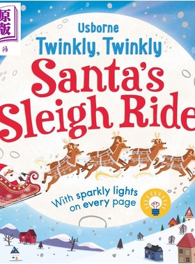 发光书 圣诞雪橇 Twinkly Twinkly Santas Sleigh Ride 英文原版 幼儿纸板书 亲子读物 绘本图画故事书 进口童书【中商原版】