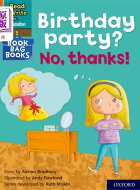 海外直订Read Write Inc. Phonics: Orange Set 4 Book Bag B... Read Write公司自然拼读:橙色套装4书袋书10生日派对?不,谢