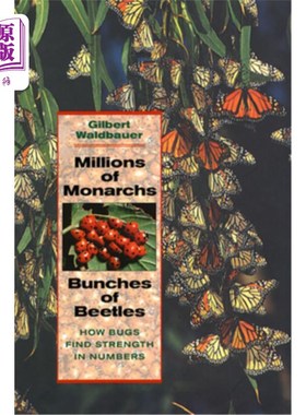海外直订Millions of Monarchs, Bunches of Beetles: How Bugs Find Strength in Numbers 数百万的帝王蝶，成群的甲虫:昆虫