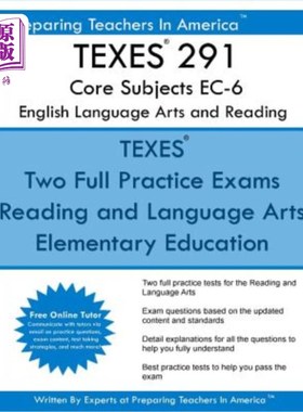 海外直订TEXES 291 Core Subjects EC-6 English Language Arts and Reading: CORE Subjects EC TEXES 291核