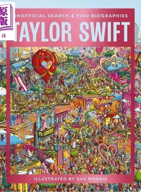 预售 泰勒斯威夫特 非官方搜寻与发现传记 Unofficial Search and Find Biographies 英文原版 Gus Morais【中商原版】