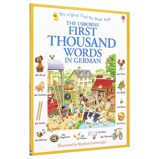 预售 看图识1000德语单词 德文原版 英文德文双语 小语种 First Thousand Words in German【中商原版】
