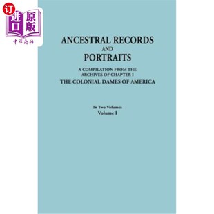 Volume Records Portraits. 两卷 体积我 海外直订Ancestral 在 Two and 祖先 Volumes. 中 记录和肖像