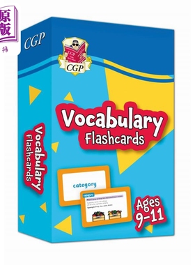 预售 Vocabulary Flashcards for Ages 9-11 9-11岁单词卡片 英文原版进口 小学教辅参考书工具书英语单词卡片英语学习【中商原版?