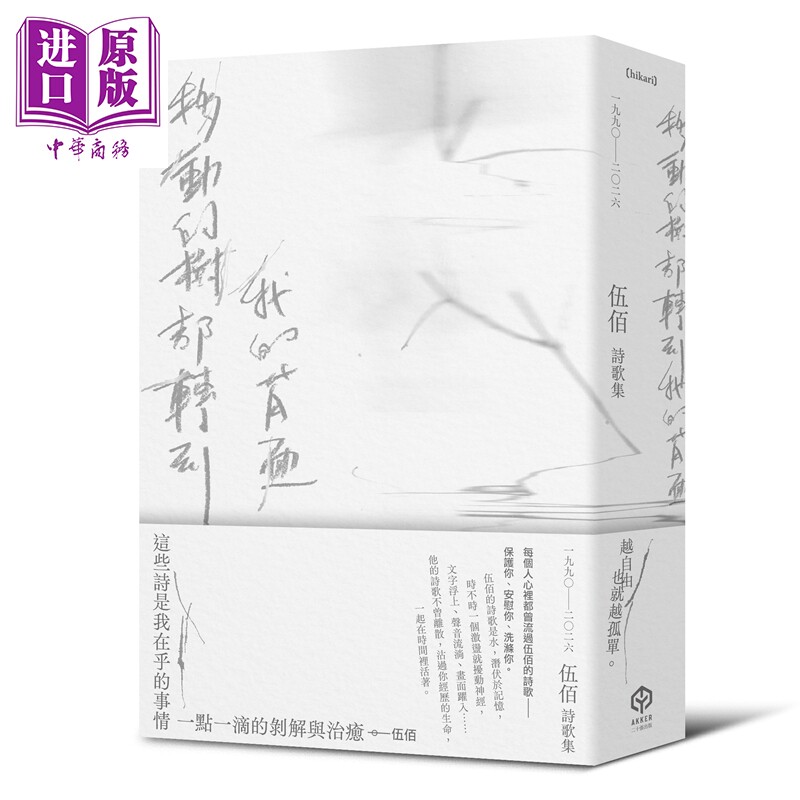 预售 移动的树都转到我的背面（伍佰诗歌集1990–2026）港台艺术原版 伍佰 二十张出版【中商原版】图片