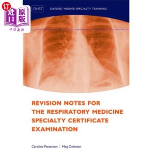 海外直订医药图书Revision Medicine Examination 呼吸内科专科证书考试 Respiratory Certificate the for Notes Specialty