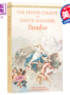 预售 但丁 神曲 天堂篇 双语版 意大利语 英语 英文原版 经典文学 Paradiso the Divine Comedy Dante Bantam【中商原版】