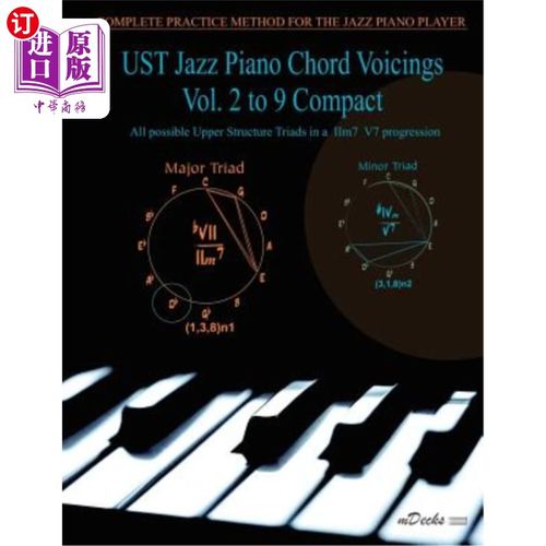 海外直订UST Jazz Piano Chord Voicings Vol. 2 to 9 Compact: All possible Upper Structure  UST爵士钢琴和弦发声第二卷