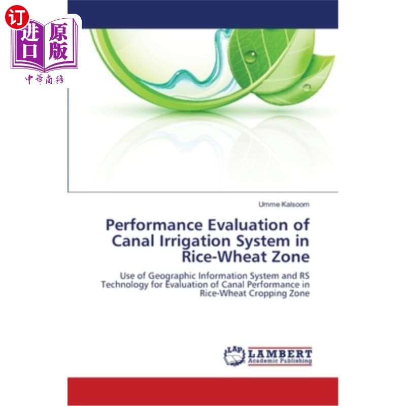 海外直订performance evaluation of canal irrigation system in