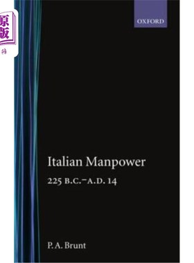 海外直订Italian Manpower 225 B.C.-A.D. 14 意大利人力资源公元前225年至公元14年