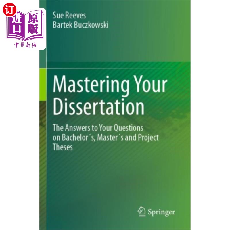 海外直订Mastering Your Dissertation 精通你的论文