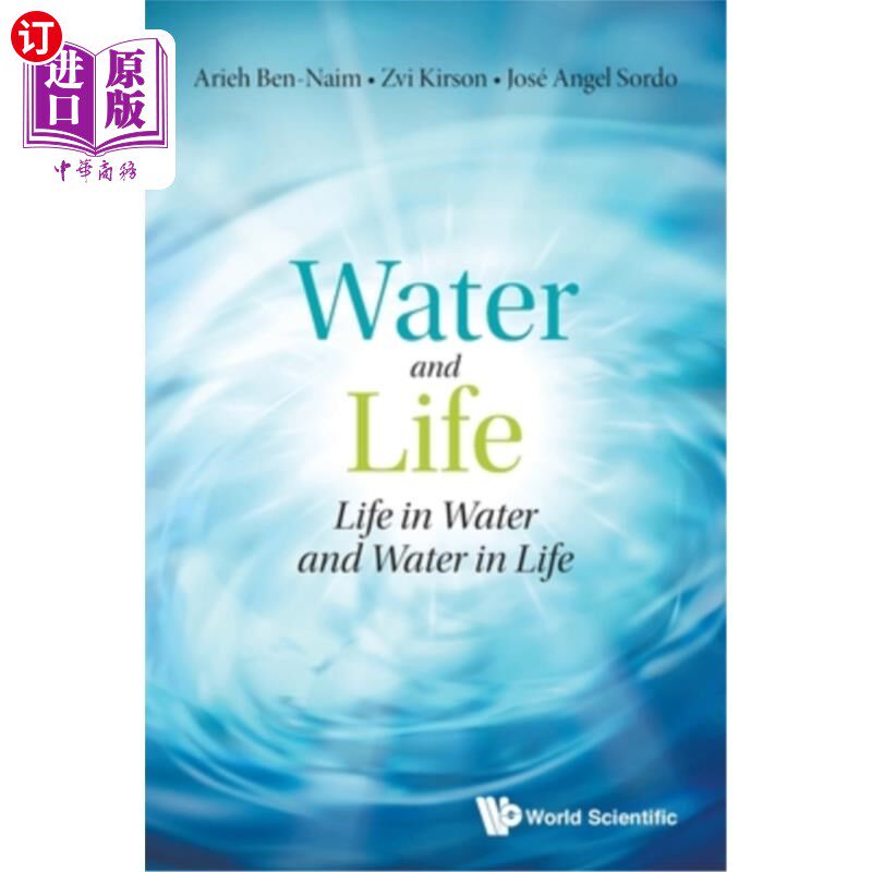 海外直订Water and Life: Life in Water and Water in Life 水与生命:水中的生命和水中的生命
