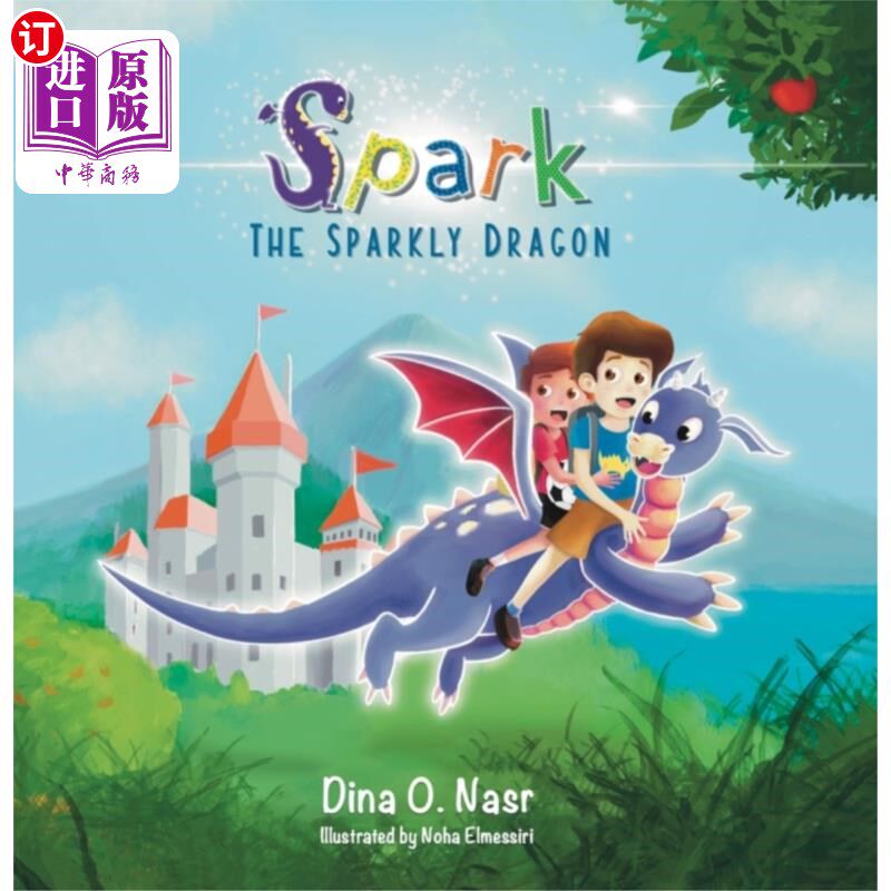 海外直订Spark the Sparkly Dragon 火花火花龙