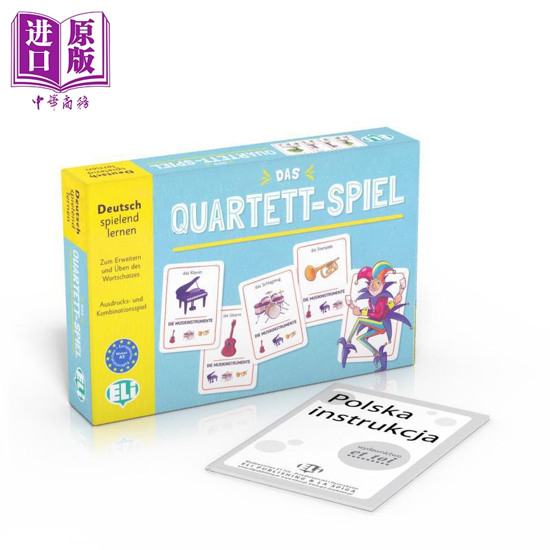 Das Quartett-Spiel A2 四重奏游戏 A2 德语词汇游戏 ELI 德文原版进口语言学习活动【中商原版】