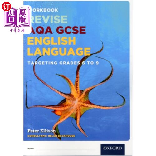 海外直订AQA GCSE英语语言:针对6-9级 外语 语言学习 AQA GCSE English Language: Targeting Grades 6-9