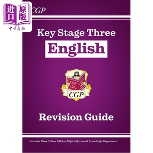 English KS3英语复习指南 中商原版 Guide Revision KS3 测验和知识整理表 含在线版 CGP教辅 英国原版