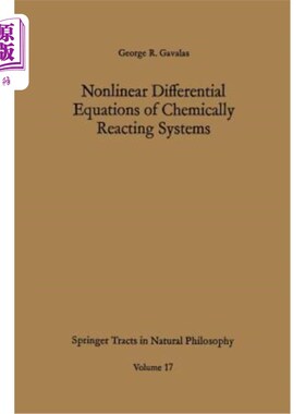 海外直订Nonlinear Differential Equations of Chemically Reacting Systems 化学反应体系的非线性微分方程