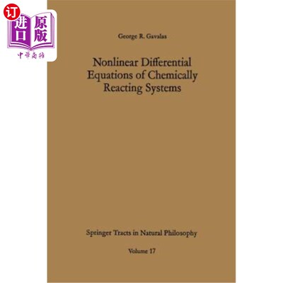 海外直订Nonlinear Differential Equations of Chemically Reacting Systems 化学反应体系的非线性微分方程