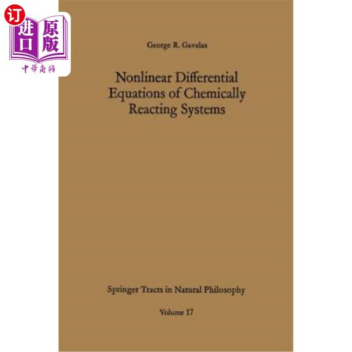 海外直订Nonlinear Differential Equations of Chemically Reacting Systems 化学反应体系的非线性微分方程