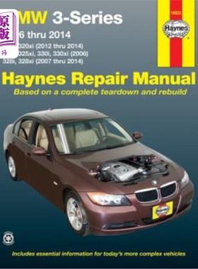 海外直订BMW 3-Series 2006 Thru 2014 320i/320xi (12-14),325i/325xi/330i/330xi (06), 328i/ BMW 3系2006