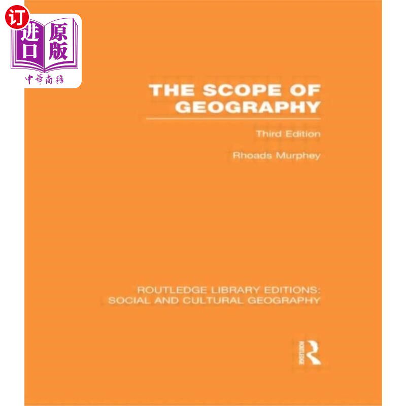 海外直订Scope of Geography (RLE Social & Cultural Geogra... 地理范围(RLE社会与文化地理学)