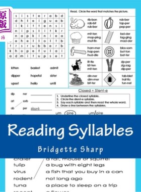 海外直订Reading Syllables: Simple & Fun Syllable Practice 阅读音节：简单有趣的音节练习