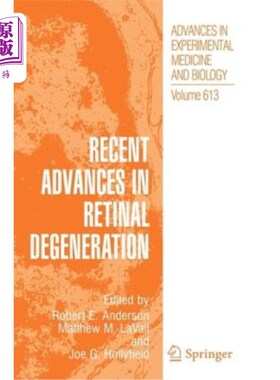 海外直订医药图书Recent Advances in Retinal Degeneration 视网膜变性的新进展