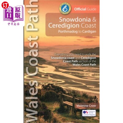 海外直订Snowdonia and Ceredigion Coast Path Guide 斯诺登尼亚和塞勒迪翁海岸路径指南
