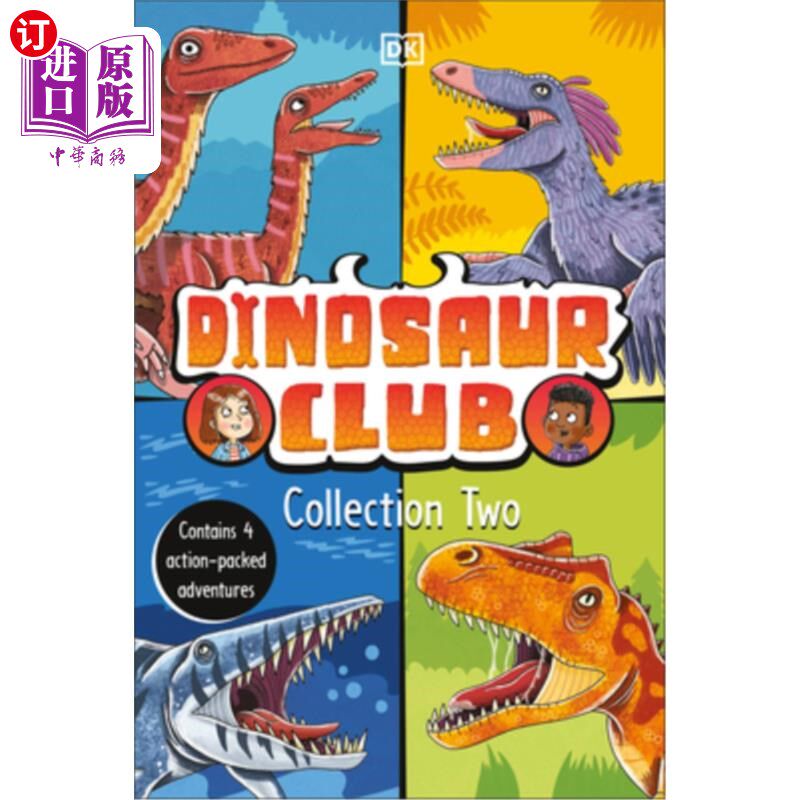 海外直订Dinosaur Club Collection Two: Contains 4 Action-Packed Adventures 恐龙俱乐部收藏二：包含4个动感十足的冒险
