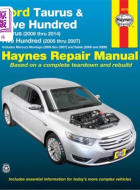 海外直订Ford Taurus (2008 Thru 2014) & Five Hundred (2005 Thru 2007): Includes Mercury M 福特金牛座(2008
