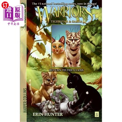 海外直订Warriors Manga: Tigerstar and Sasha #3: Return to the Clans 勇士：提格斯塔和萨沙3：回到氏族