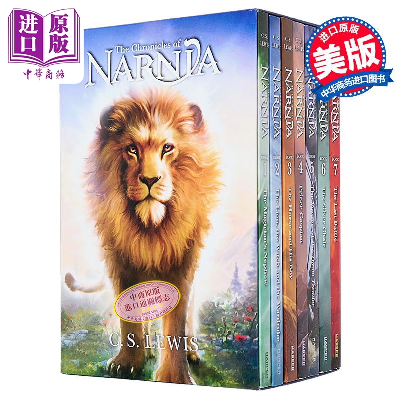 纳尼亚传奇全套盒装 第1至第7册 奇幻冒险系列 官方版 Chronicles of Narnia Box Set 英文原版 CS Lewis【中商原版】