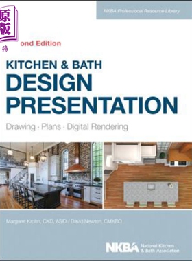 现货 厨卫设计表示 Kitchen & Bath Design Presentation 英文原版 Margaret Krohn 中商原版