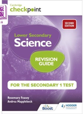 海外直订Cambridge Checkpoint Lower Secondary Science Rev... 剑桥检查点初中科学复习指南中1测试第二版