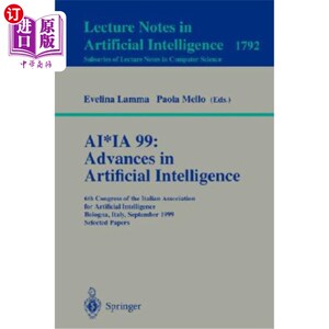 海外直订Ai*ia 99: Advances in Artificial Intelligence: 6th Congress of the Italian Assoc Ai*ia 99：人