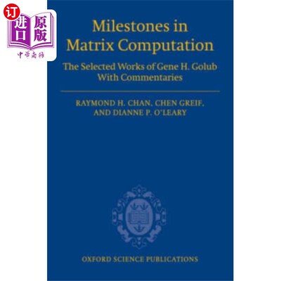 海外直订Milestones in Matrix Computation 矩阵计算中的里程碑