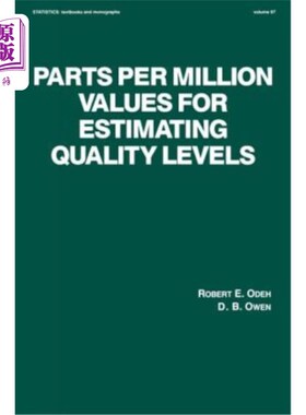 海外直订Parts Per Million Values for Estimating Quality Levels 百万分之几用于估计质量水平