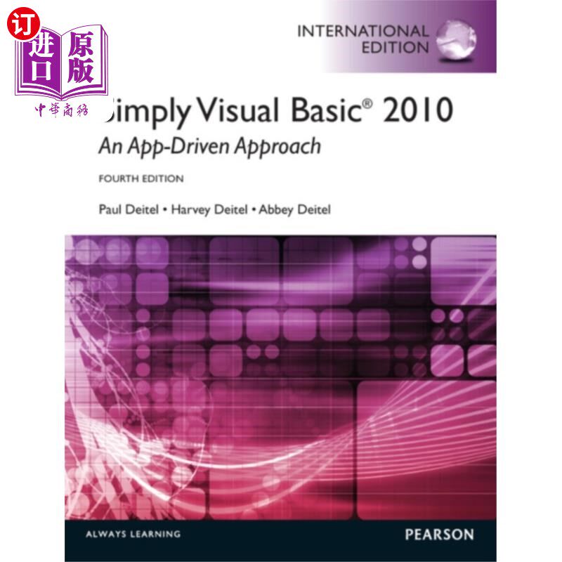海外直订Simply Visual Basic 2010: An App-Driven Approach 简单的Visual Basic 2010:应用驱动的方法