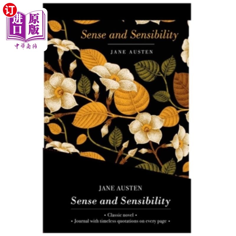 海外直订Sense and Sensibility - Lined Journal & Novel 理智与情感-内衬杂志和小说